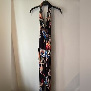 Rinascimento Floral Halter Jumpsuit Size Small